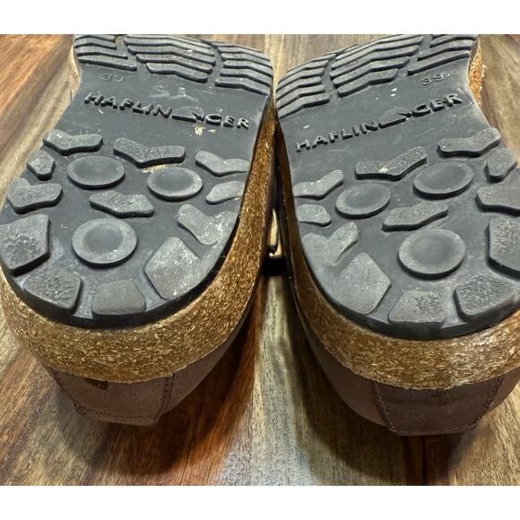 Haflinger Fisherman Womens Size 39-8 Brown Leather Clog Shoes - Picture 6 of 16